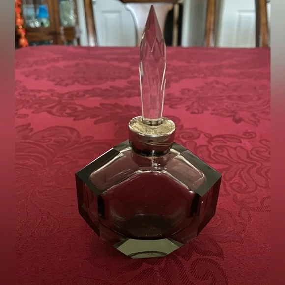 Octagonal Crystal Perfume Bottles Art Vintage Perfume Bottle